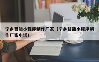 邹城宁乡智能小程序制作厂家（宁乡智能小程序制作厂家电话）